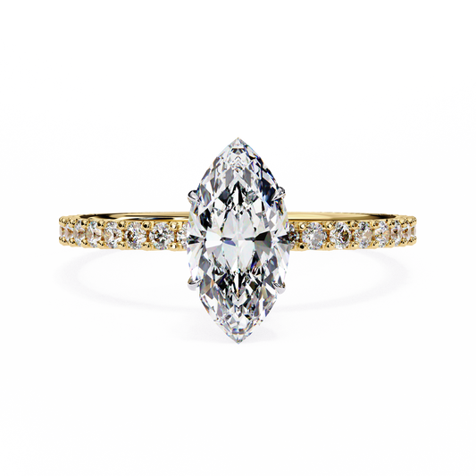 Yellow Gold Marquise Ring