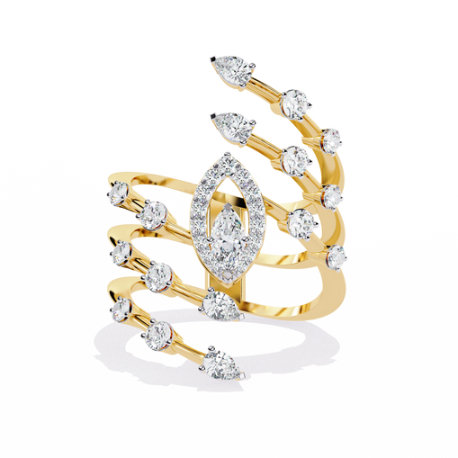 Yellow Gold Marquise Ring
