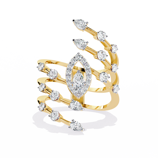 Yellow Gold Marquise Ring