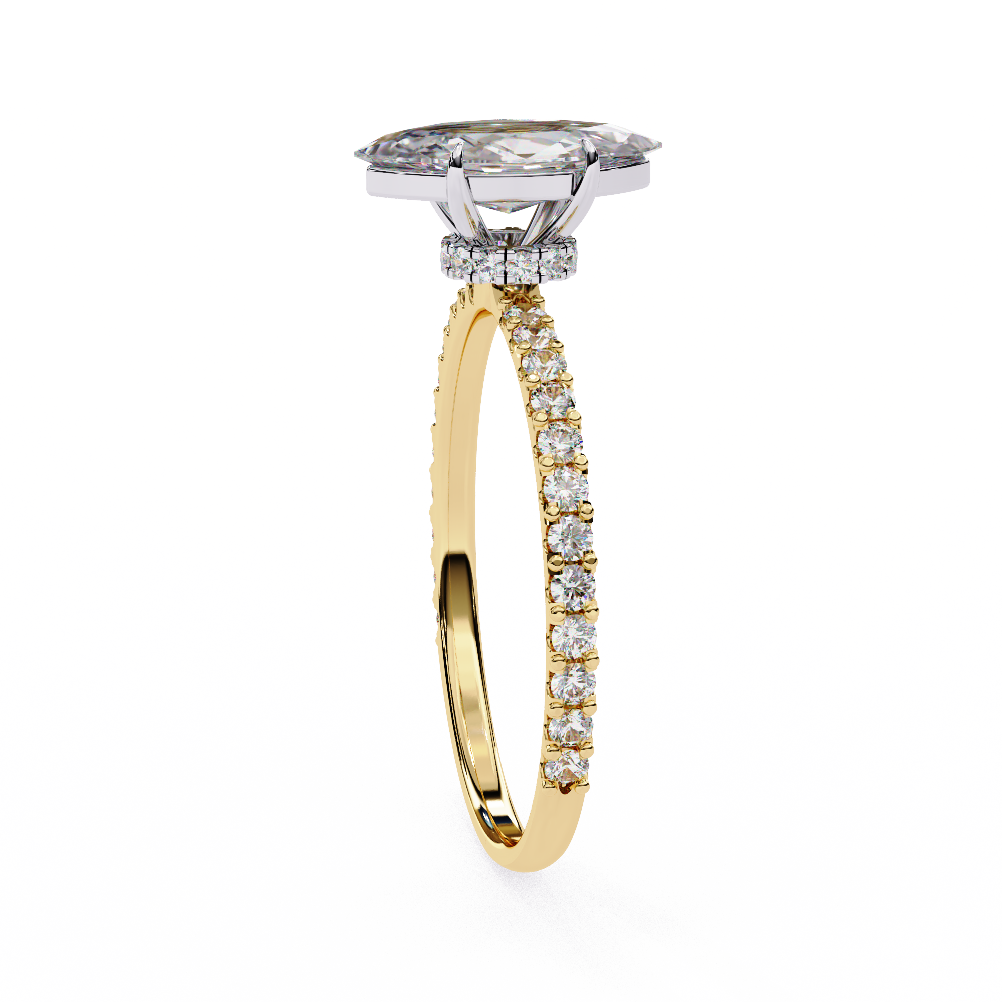 Yellow Gold Marquise Ring