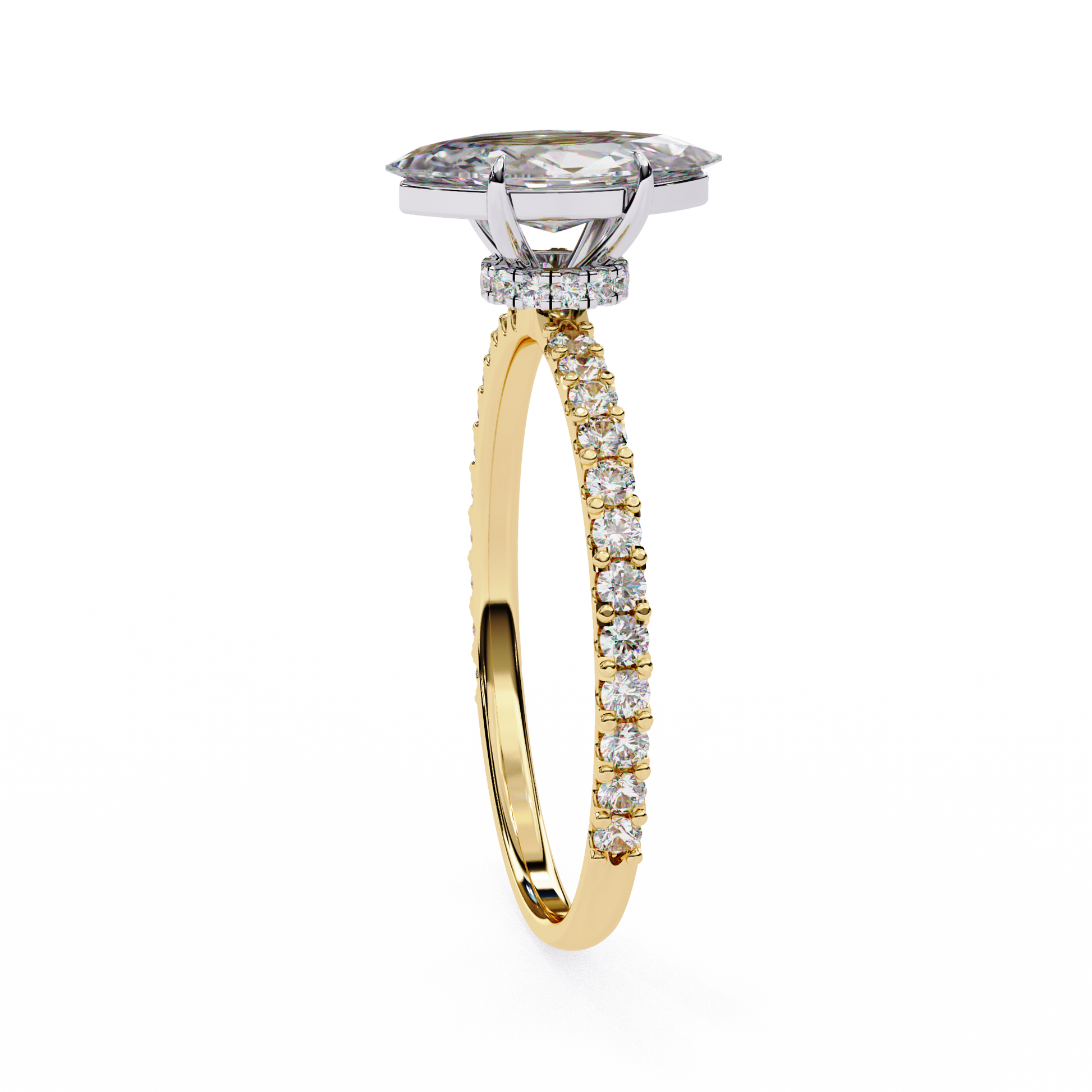 Yellow Gold Marquise Ring
