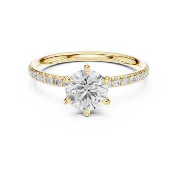 Yellow Gold Solitaire Ring