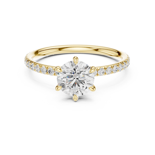 Yellow Gold Solitaire Ring