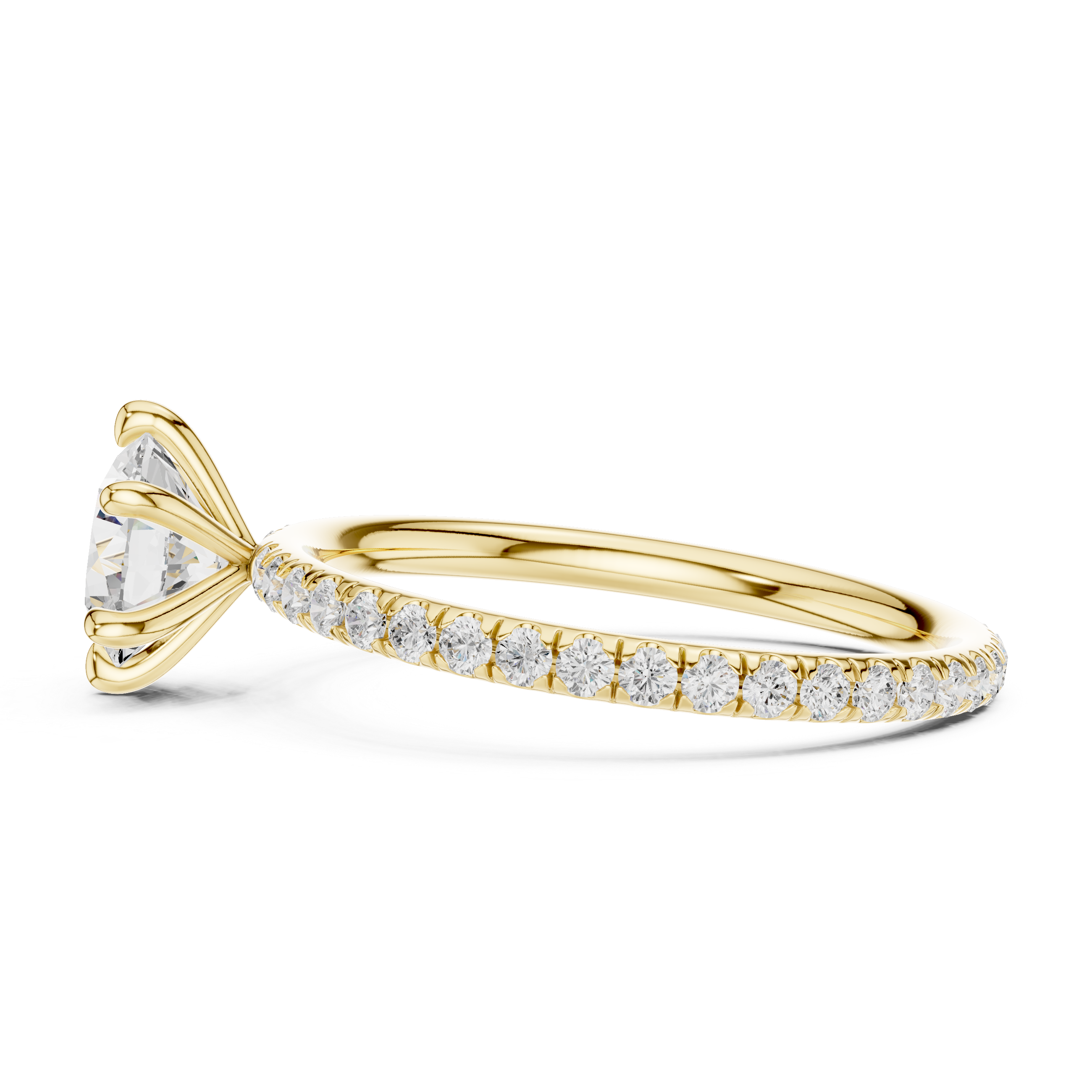 Yellow Gold Solitaire Ring2