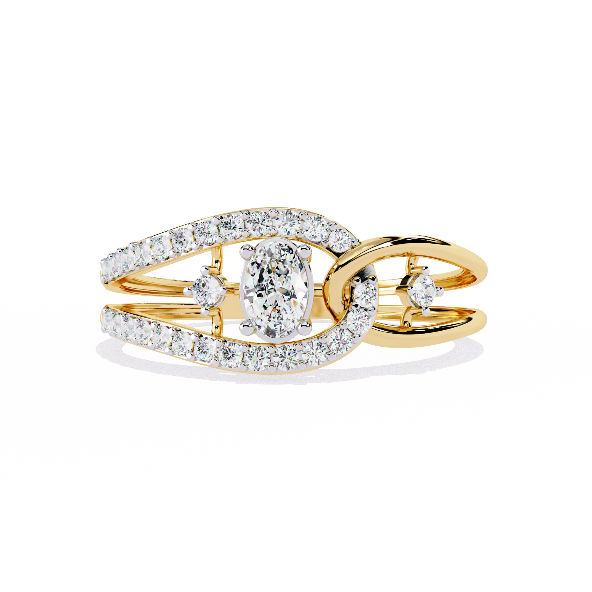 Yellow Oval Ring