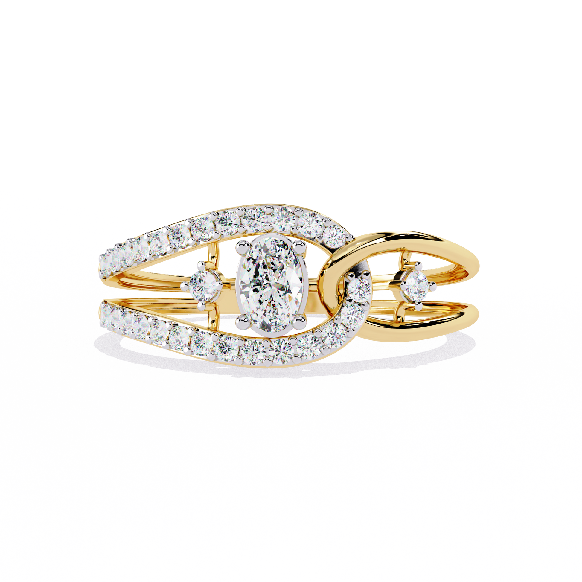 Yellow Oval Ring