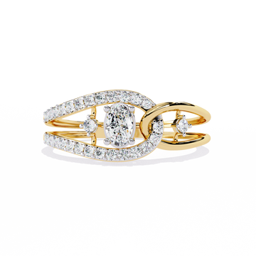 Yellow Oval Ring