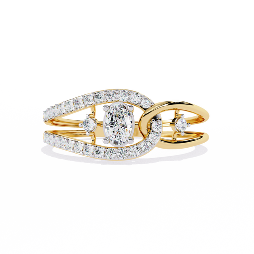 Yellow Oval Ring