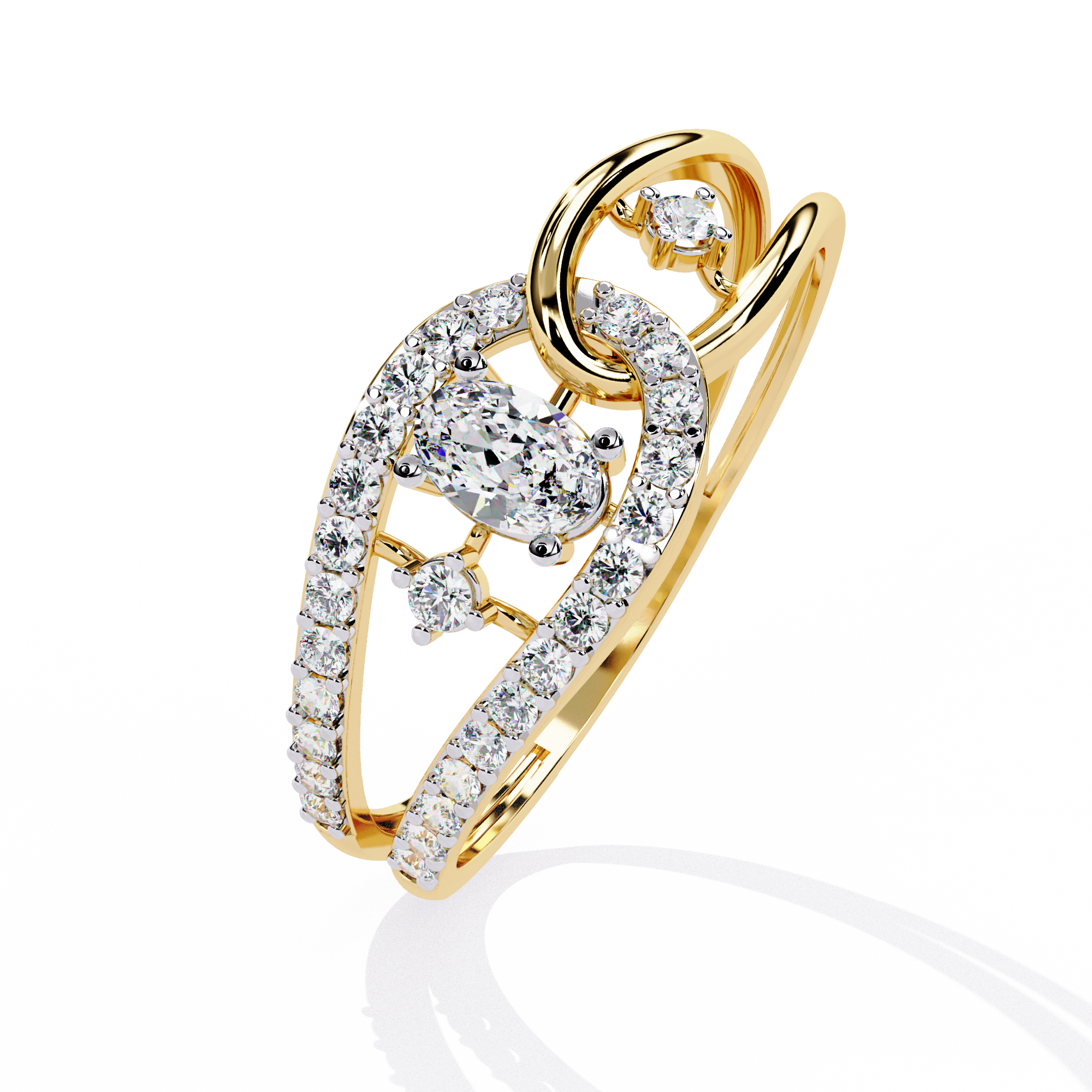 Yellow Oval Ring 2