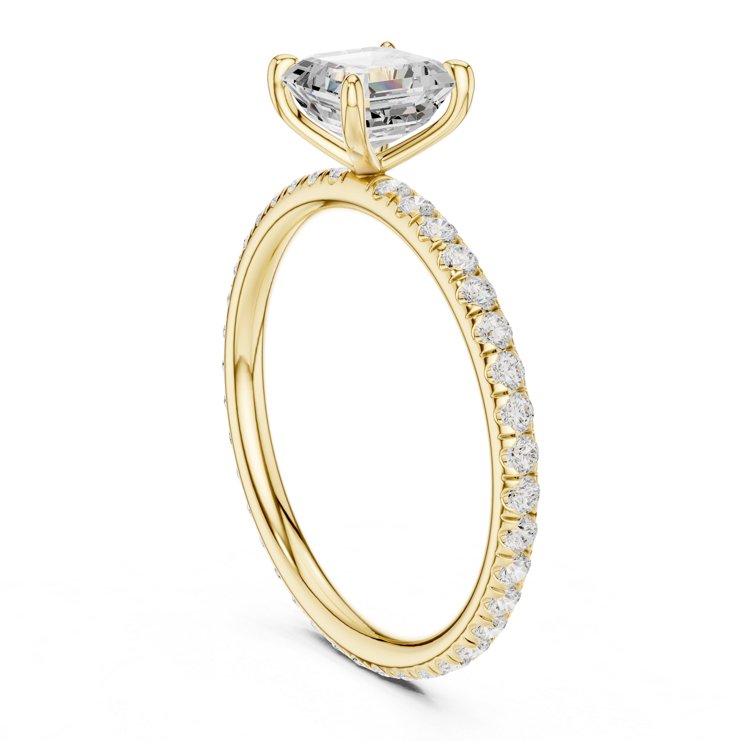 Yellow gold asscher cut2