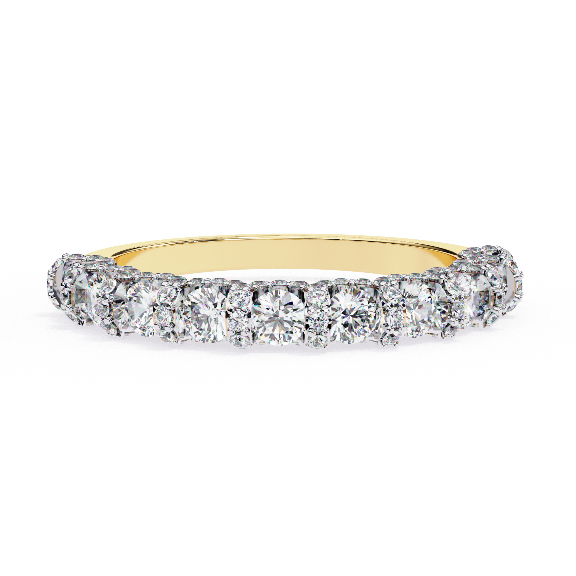 Yellow round half band