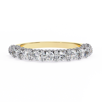 Yellow round half band