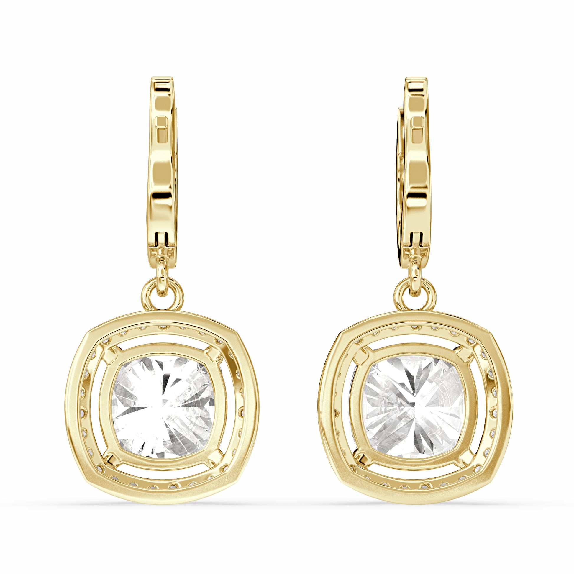 Zarin Cushion Drop Earring for festive look