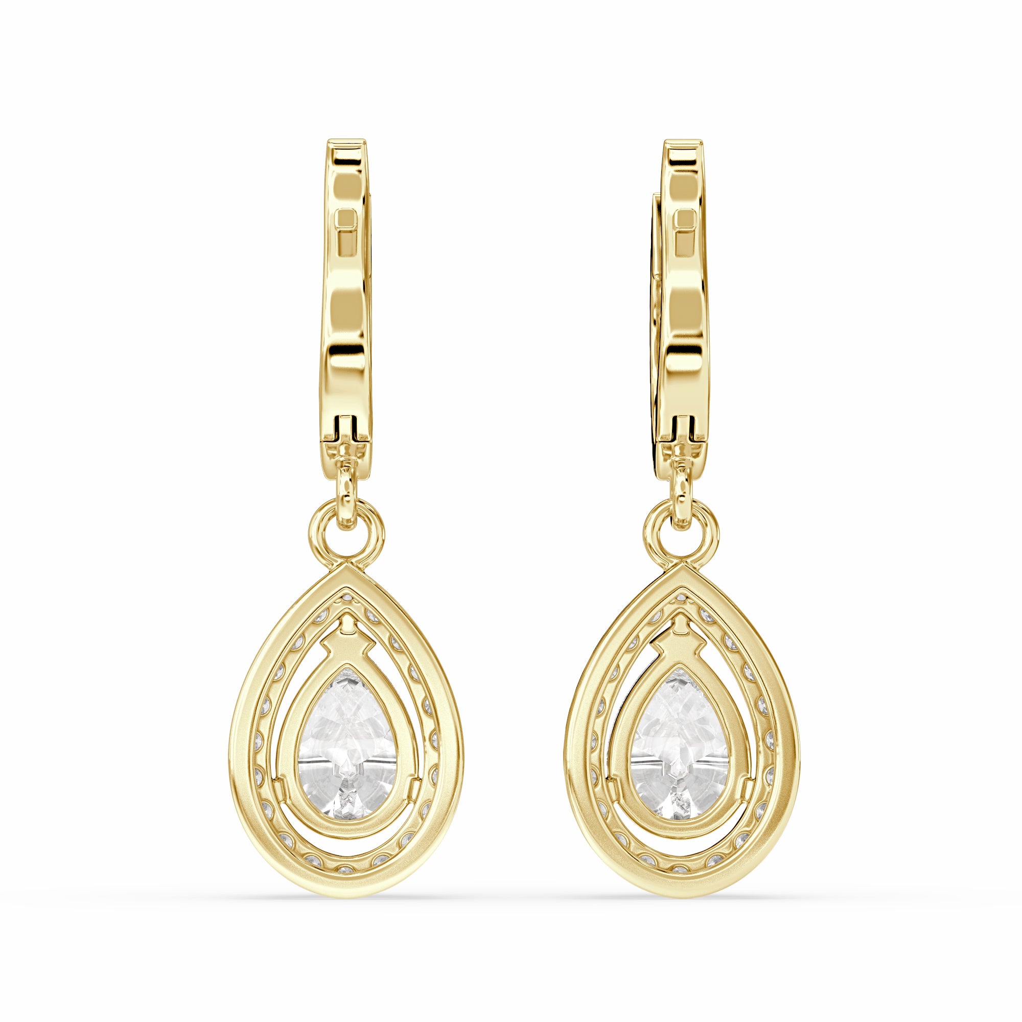 back hook of Buraq Pear Drop Earring