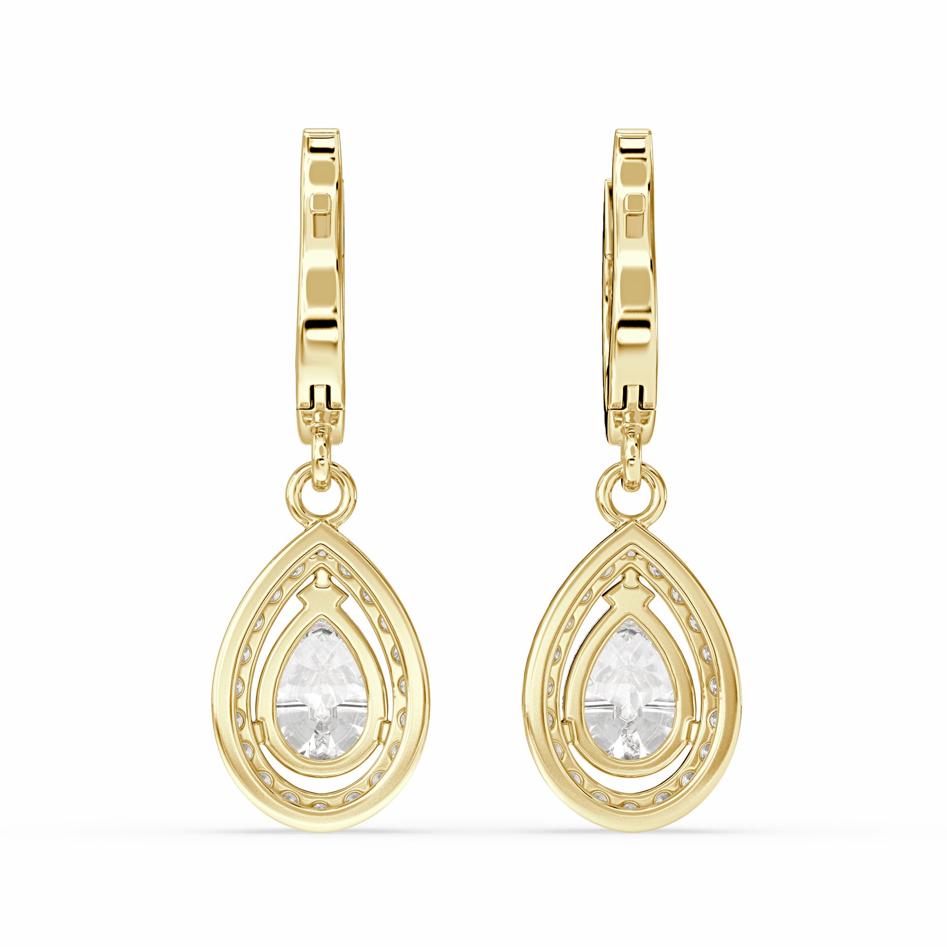 back hook of Buraq Pear Drop Earring