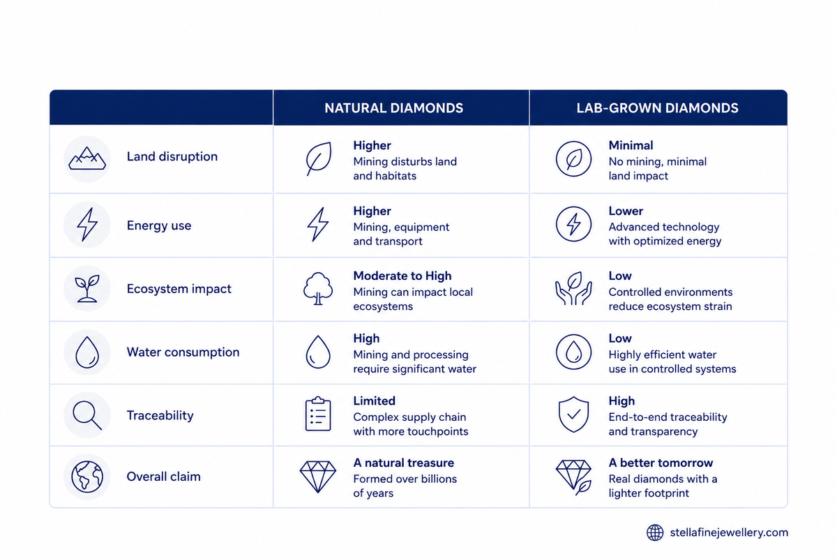 Are Lab-Grown Diamonds More Sustainable Than Natural Diamonds? — image 1 — Stella Fine Jewellery