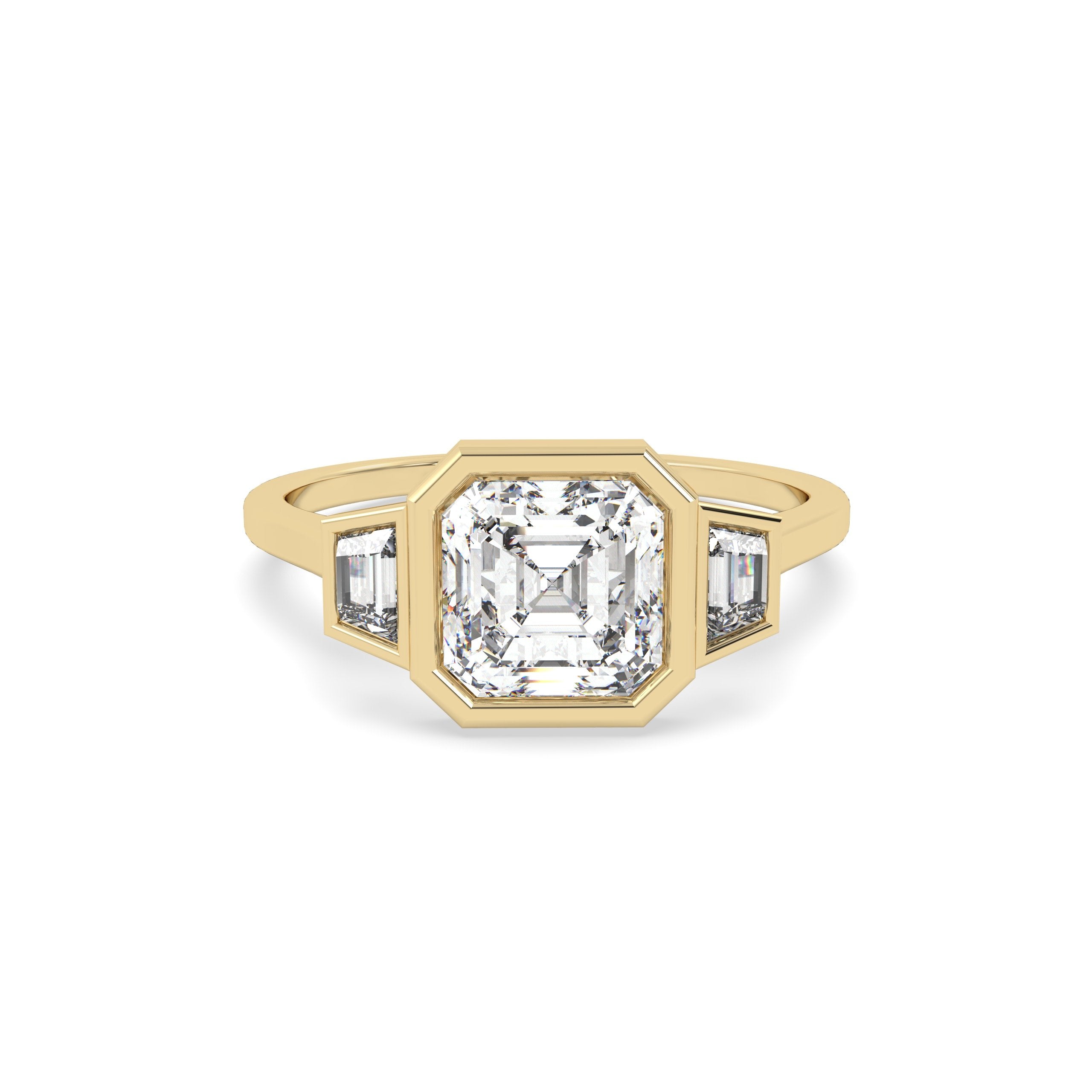 Trois Stone Princess Ring