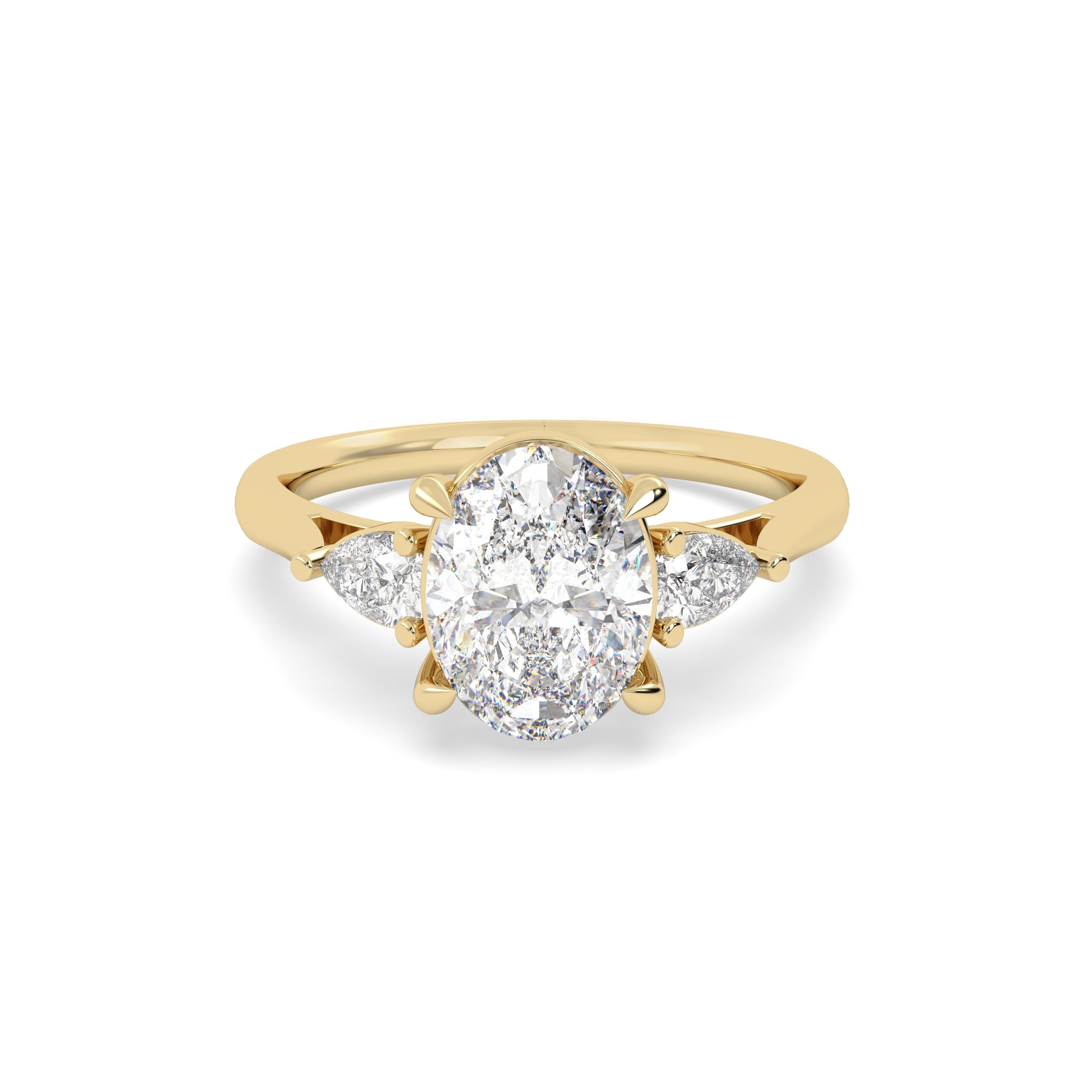 Trois Stone Oval Ring