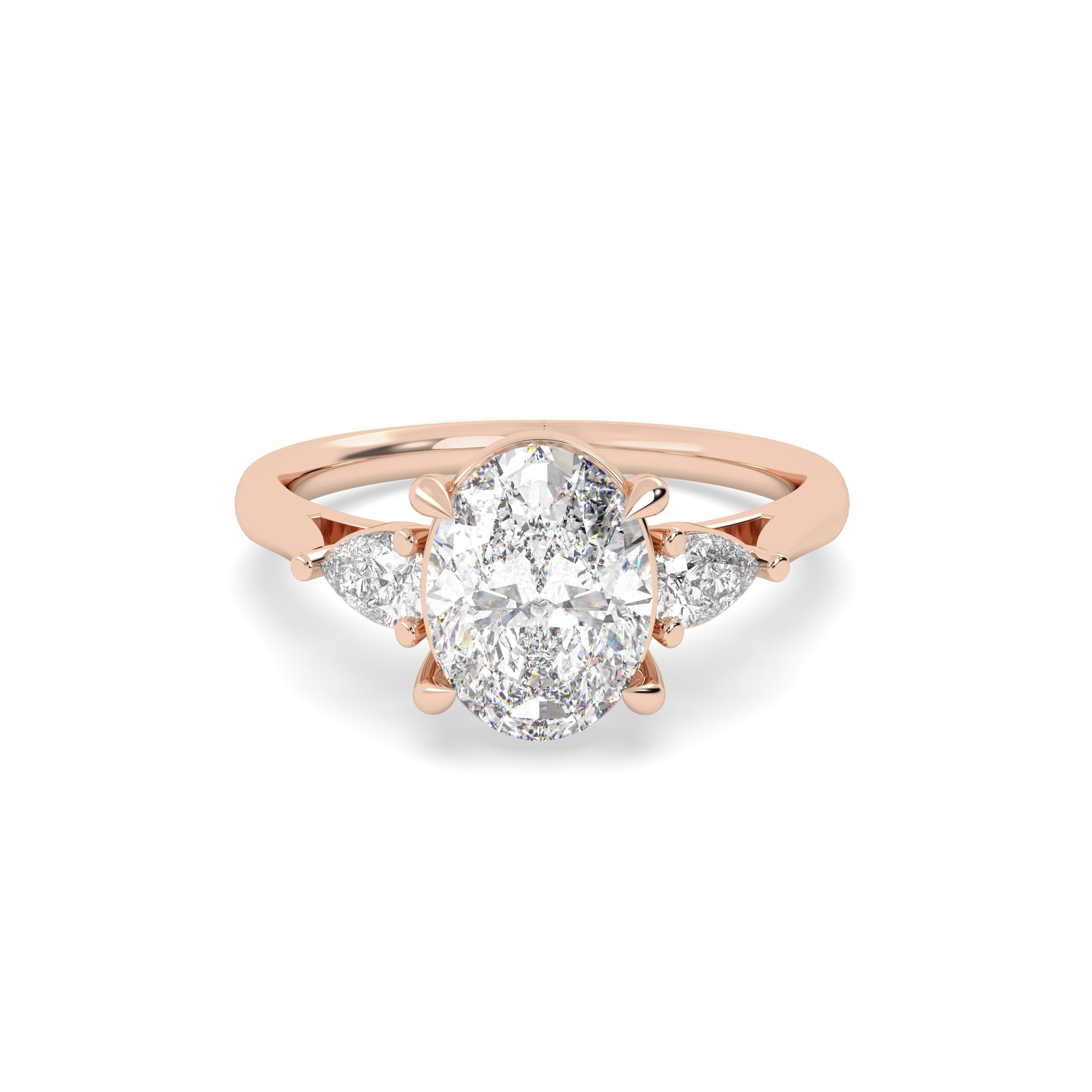 Trois Stone Oval Ring