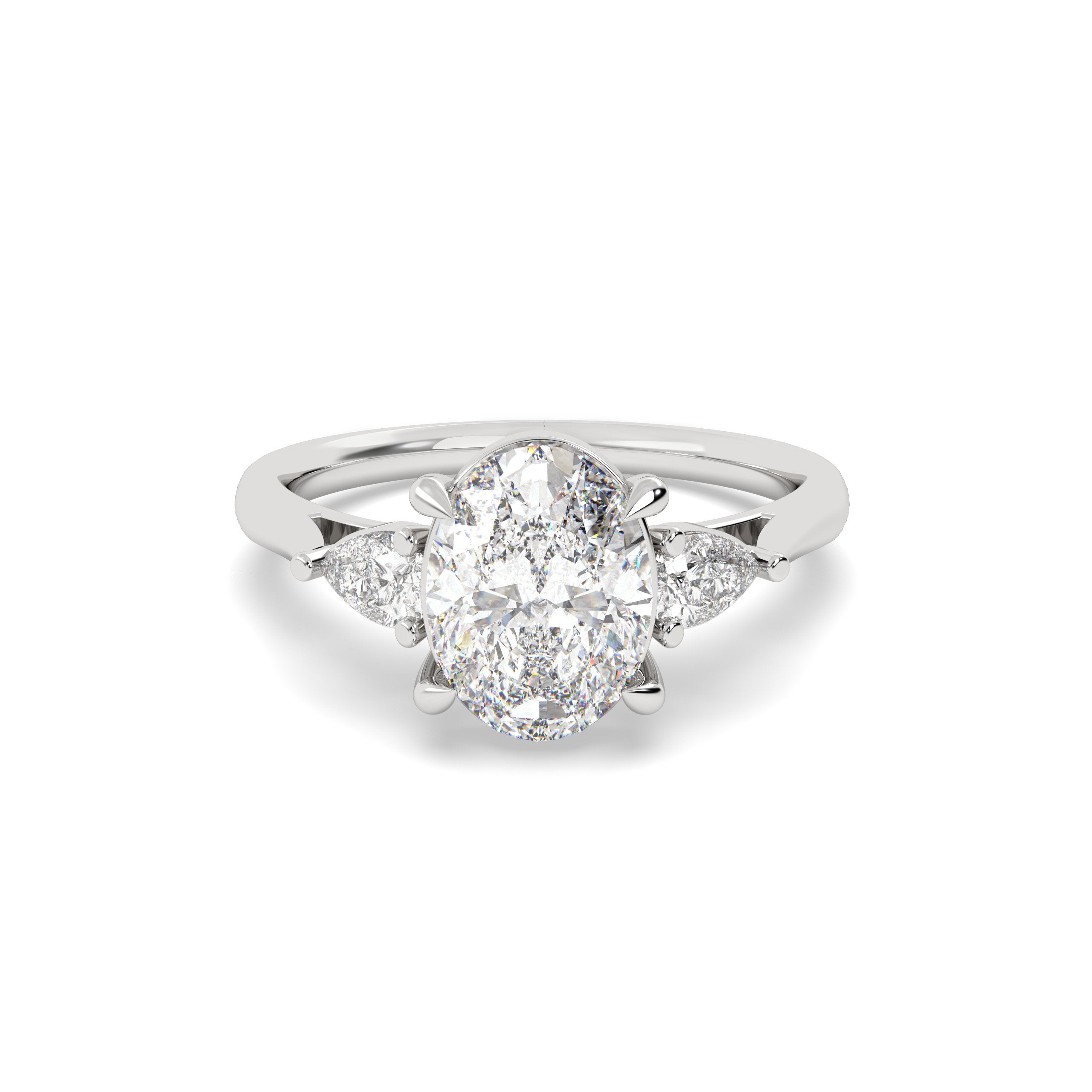 Trois Stone Oval Ring