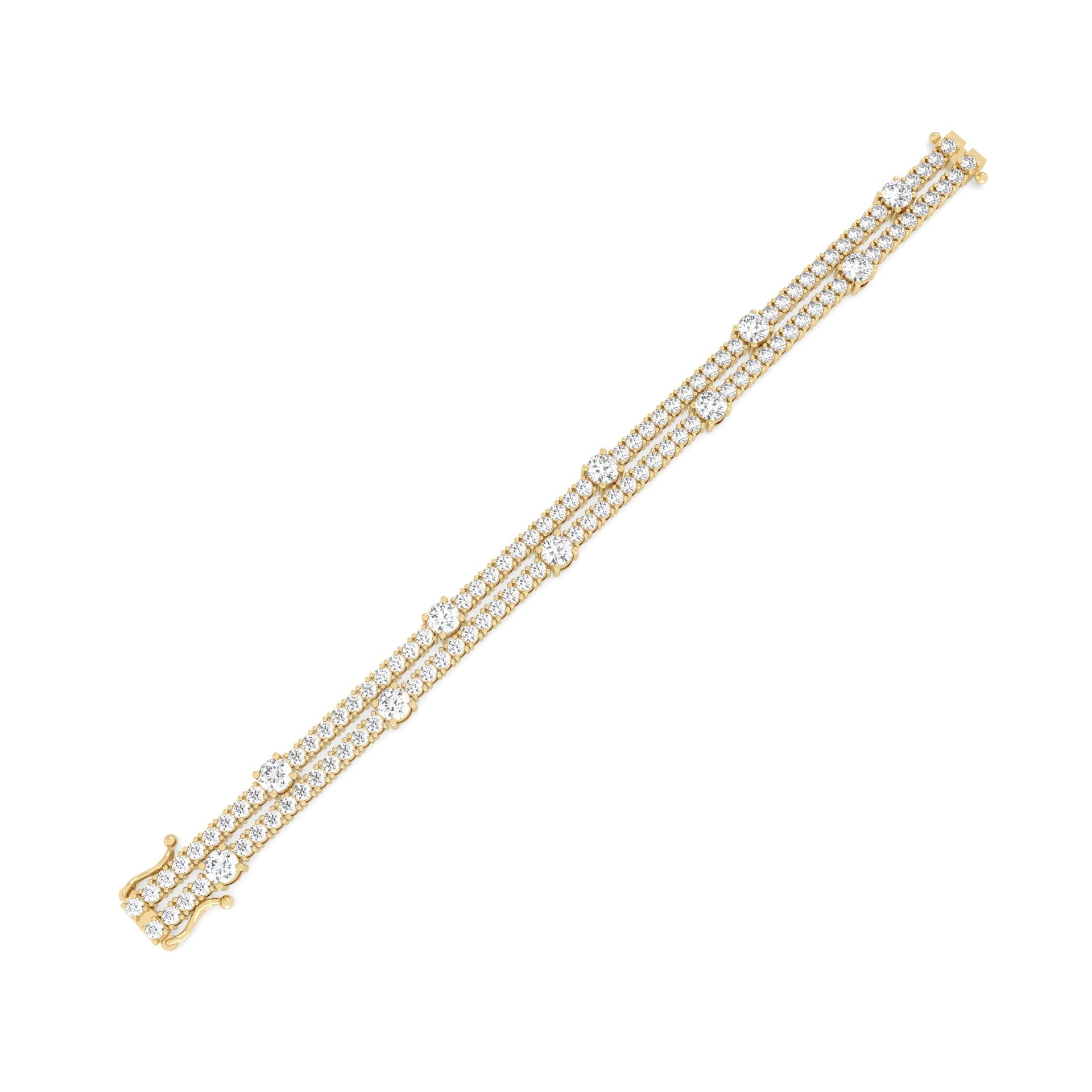 Tennis Lab Grown Diamond Bracelet – Double Line