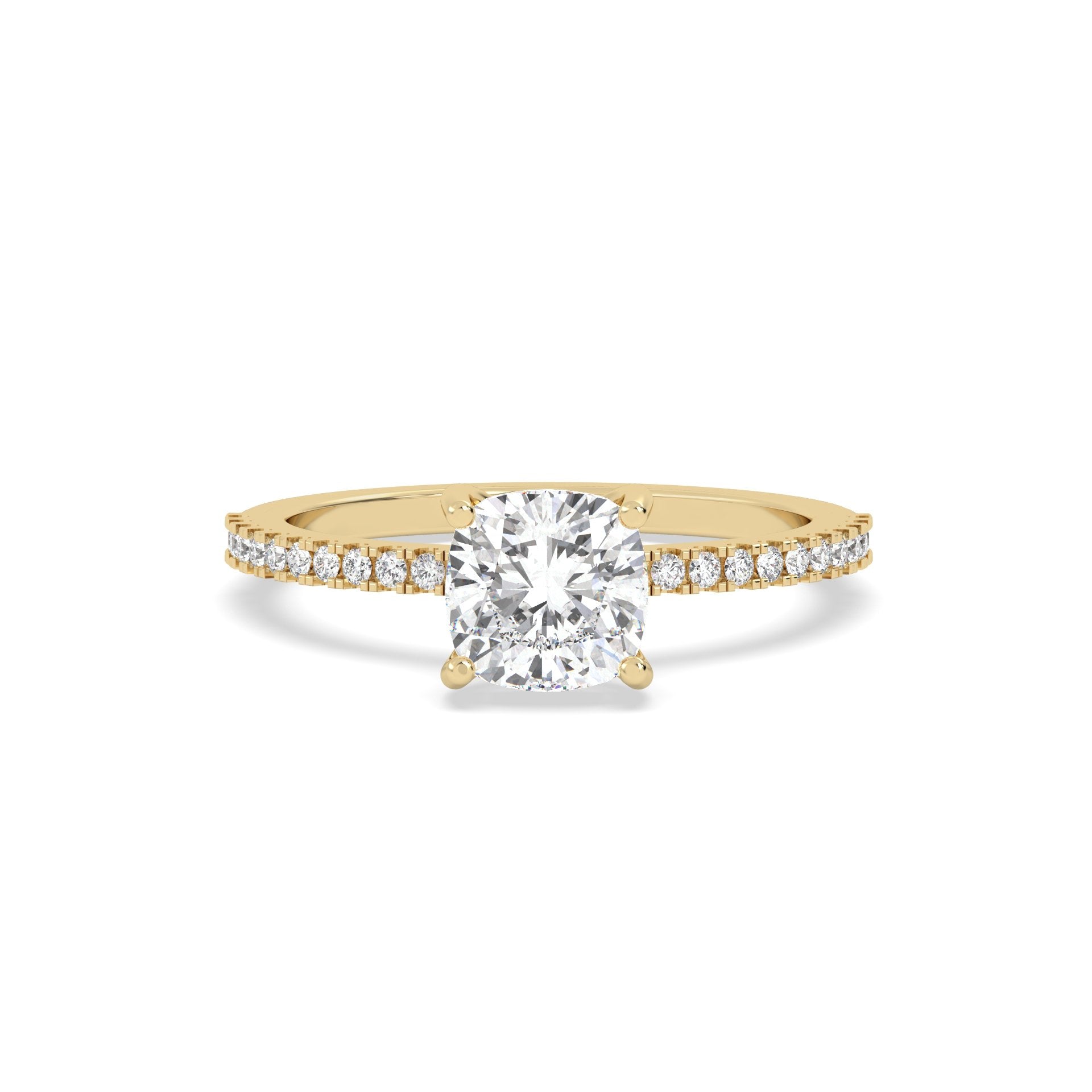Solitaire Lab Grown Diamond Ring – 925 Silver