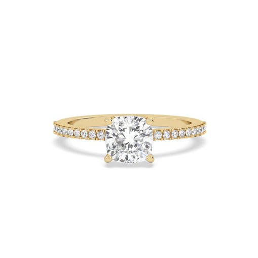 Solitaire Lab Grown Diamond Ring – 925 Silver