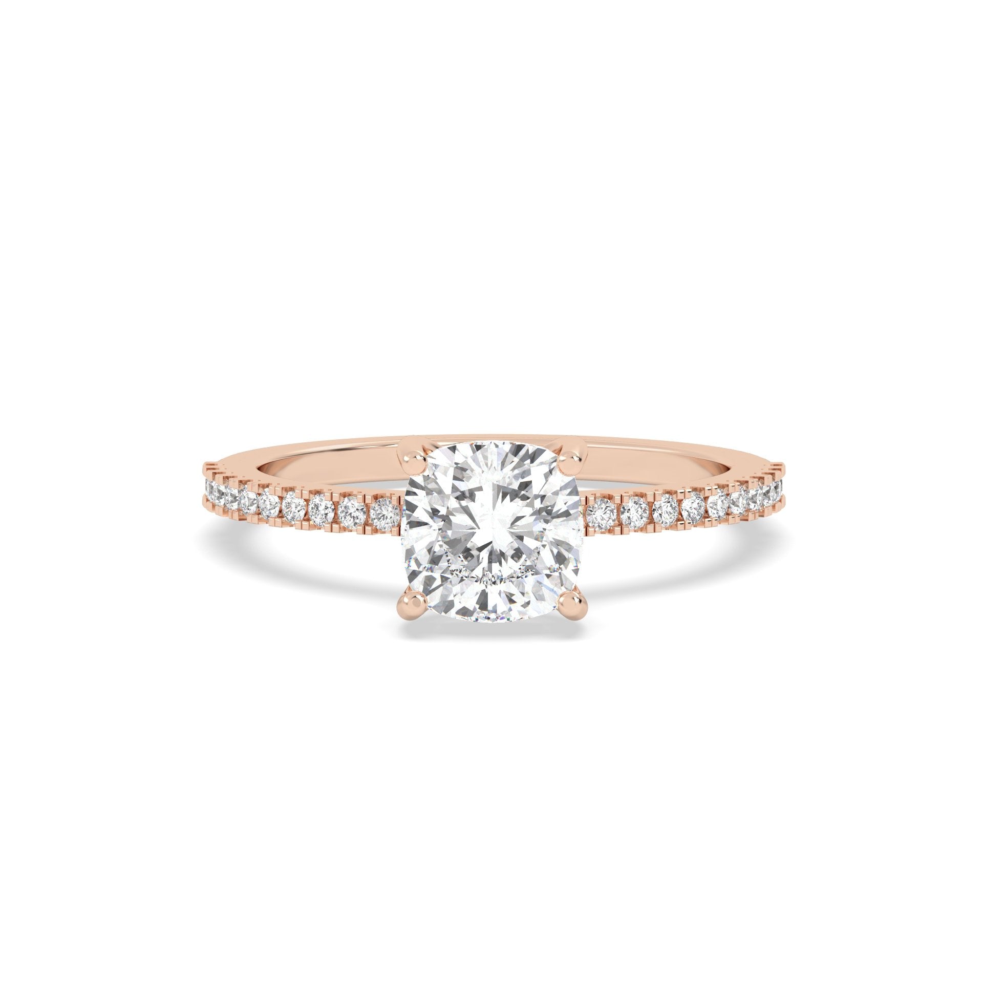 Solitaire Lab Grown Diamond Ring – 925 Silver