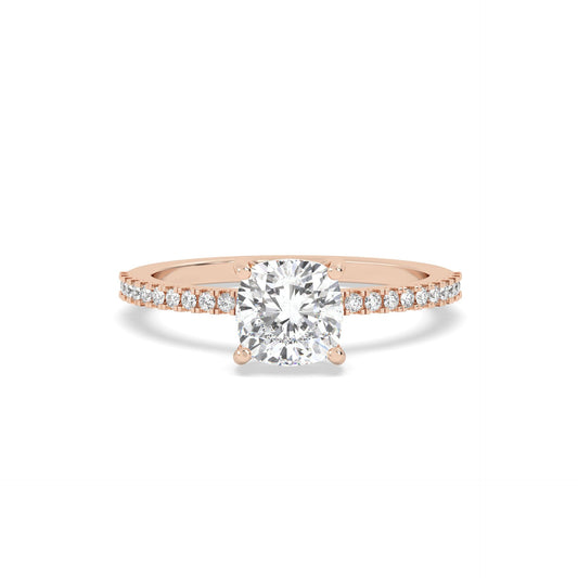 Solitaire Lab Grown Diamond Ring