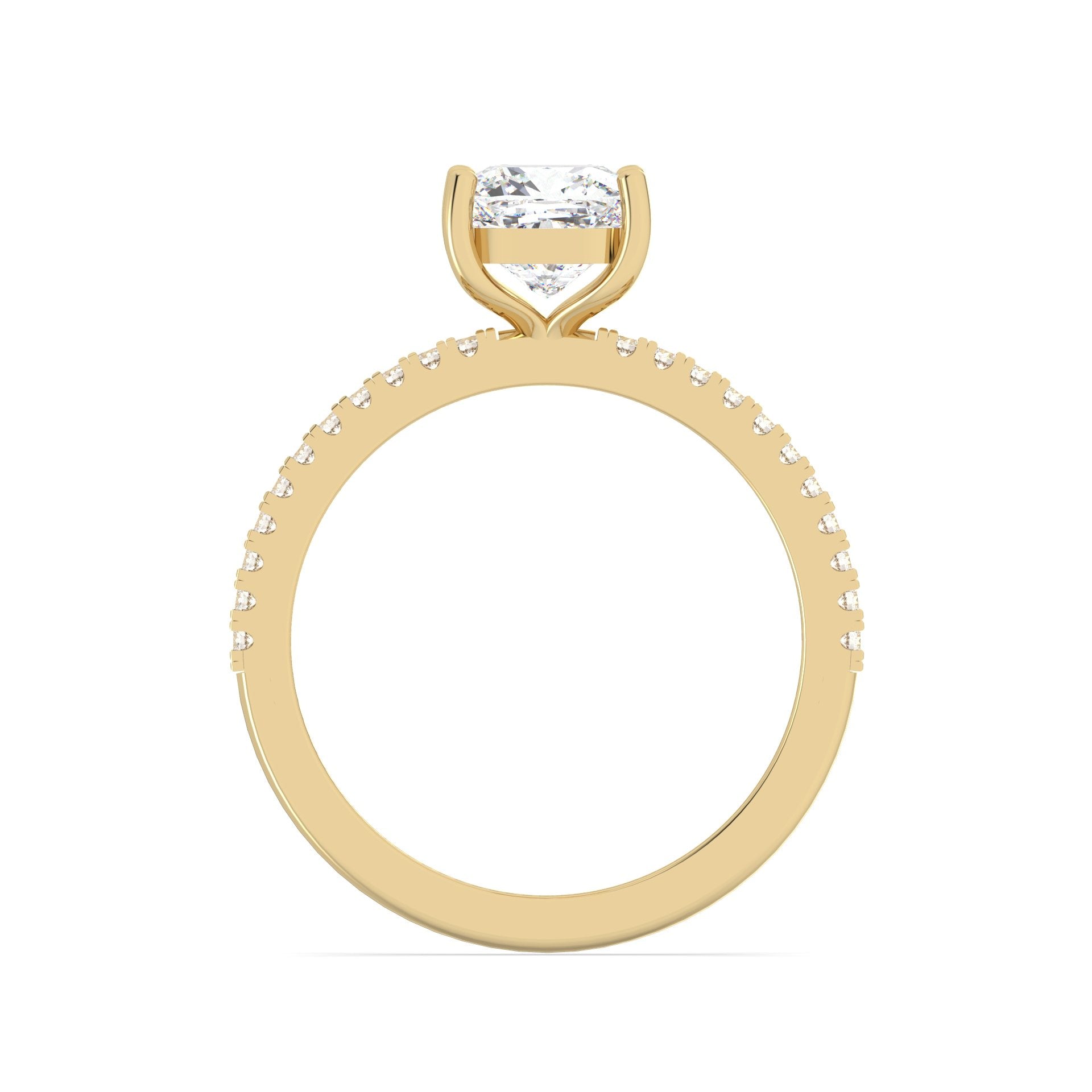 Solitaire Lab Grown Diamond Ring – 925 Silver