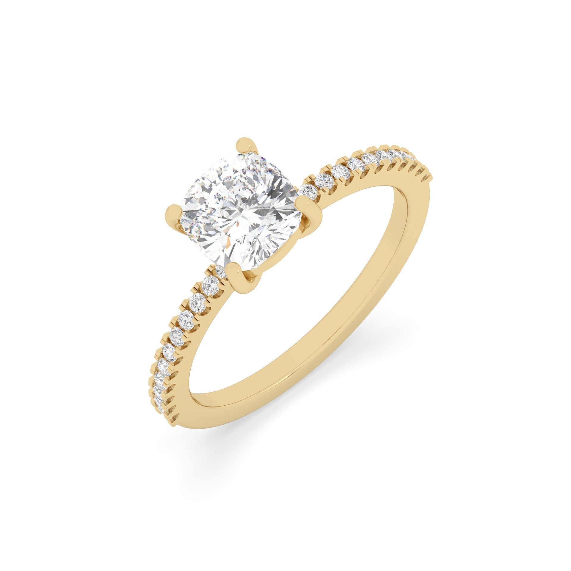 Solitaire Lab Grown Diamond Ring – 925 Silver