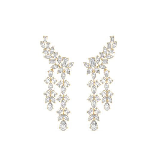 Lab Grown Diamond Chandelier Statement Earrings