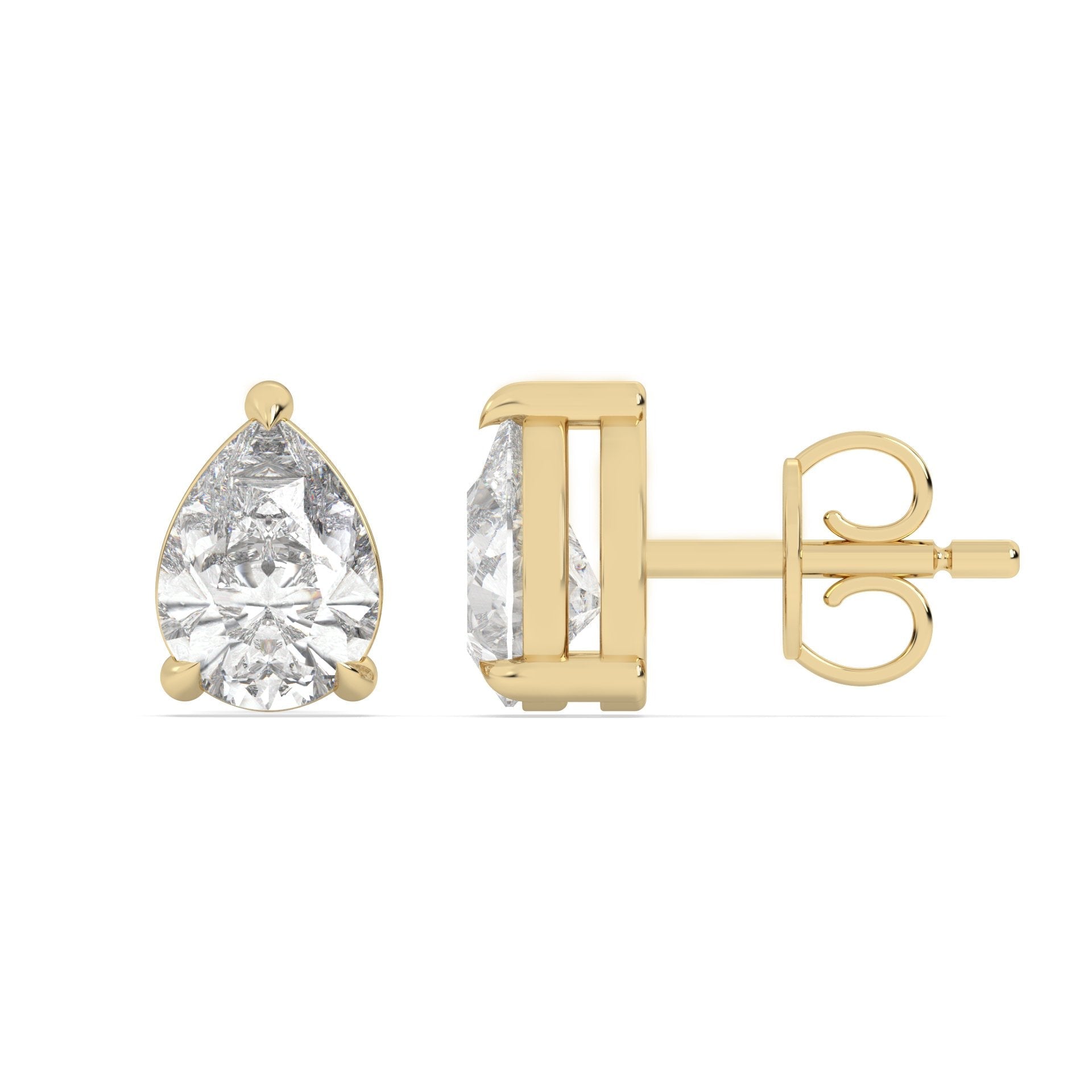 1 Ct Pear Studs - Stella Fine Jewellery lab grown diamond