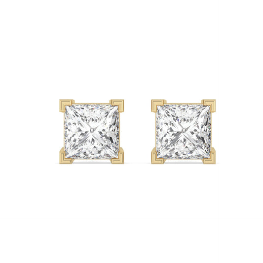 1.5 Ct Princess Studs - Stella Fine Jewellery lab grown diamond