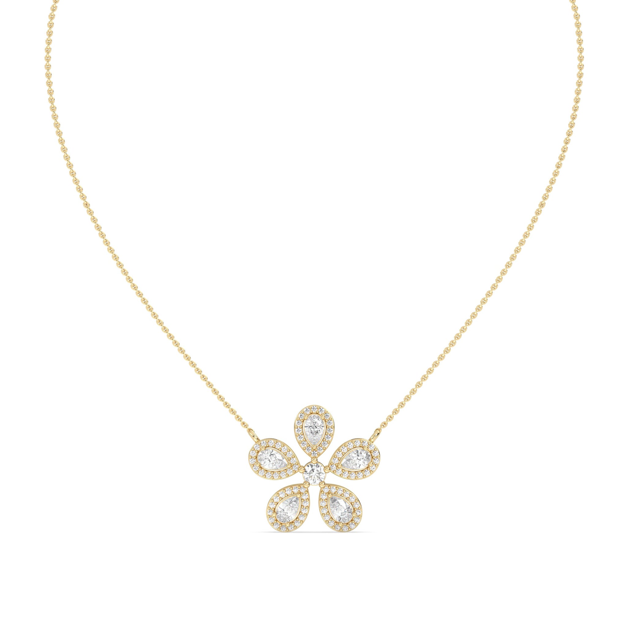 Floral Diamond Necklace