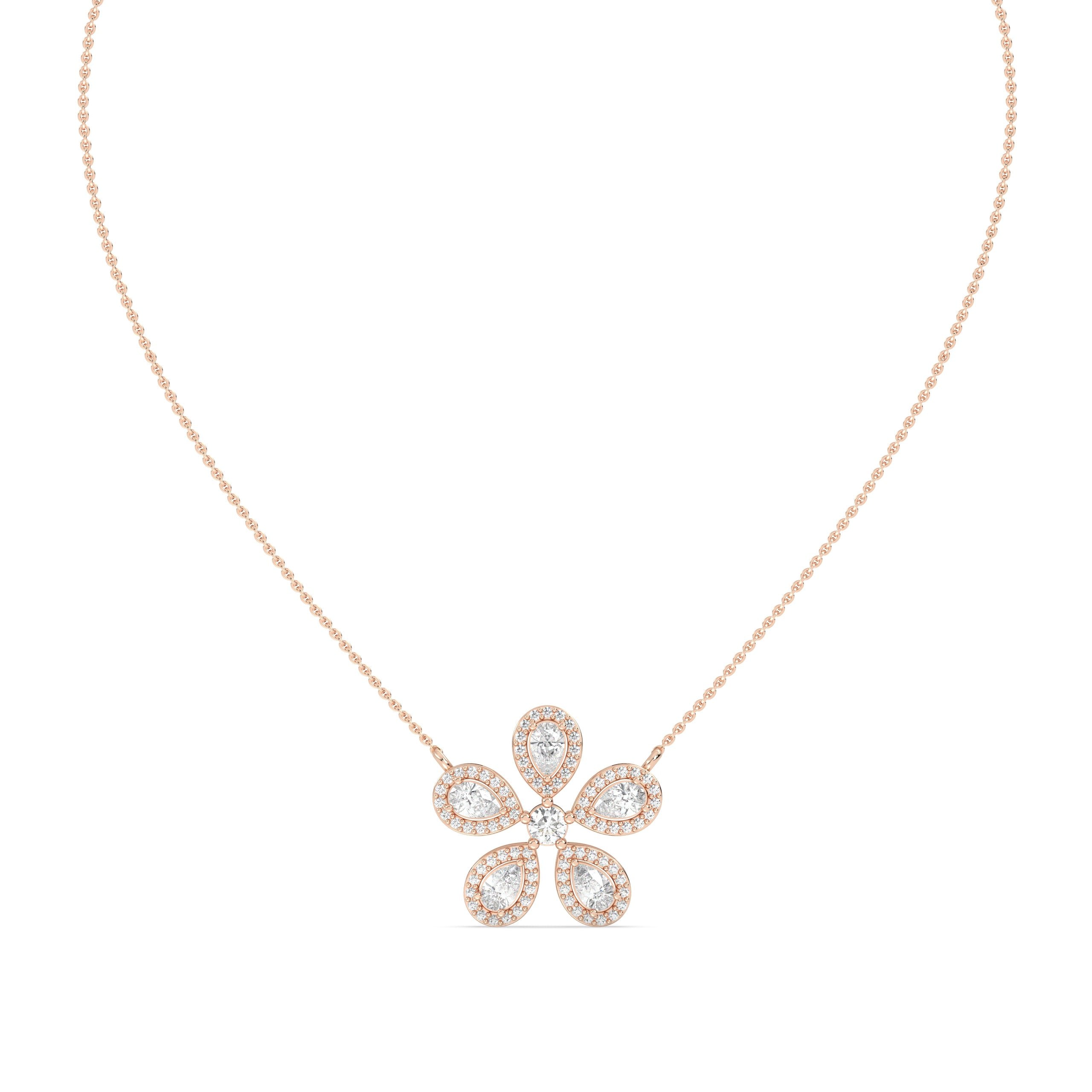 Floral Diamond Necklace