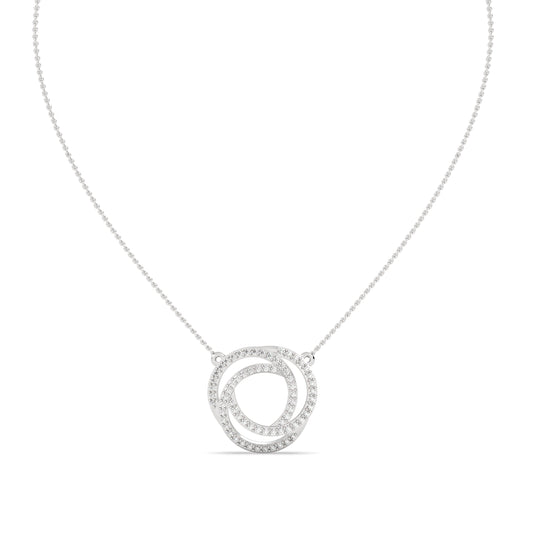 Spiral Diamond Necklace