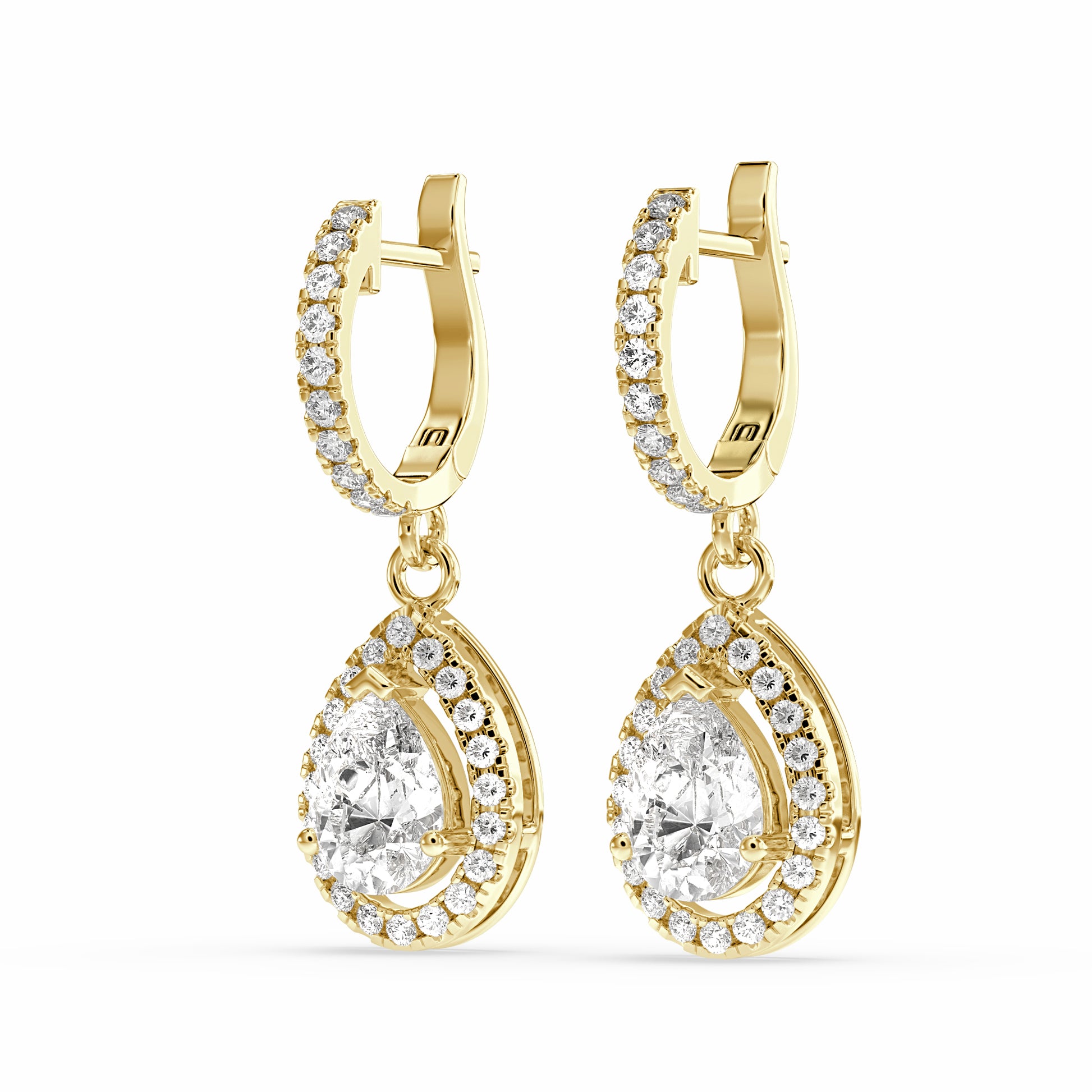 womens Buraq Pear Drop Earring